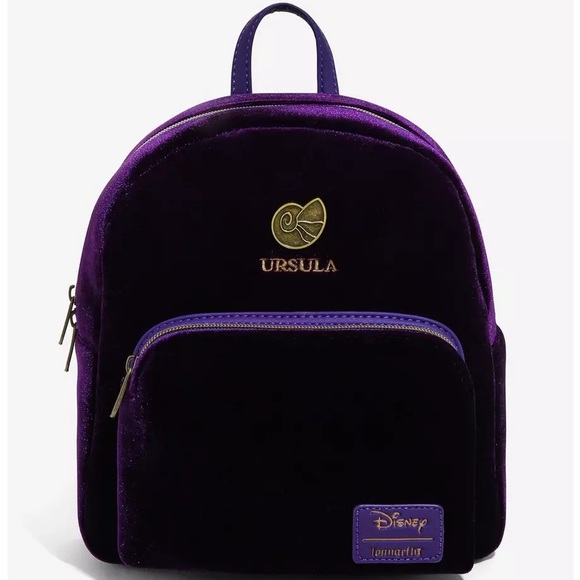 Loungefly Handbags - Loungefly Disney Villains Ursula Velvet Mini Backpack